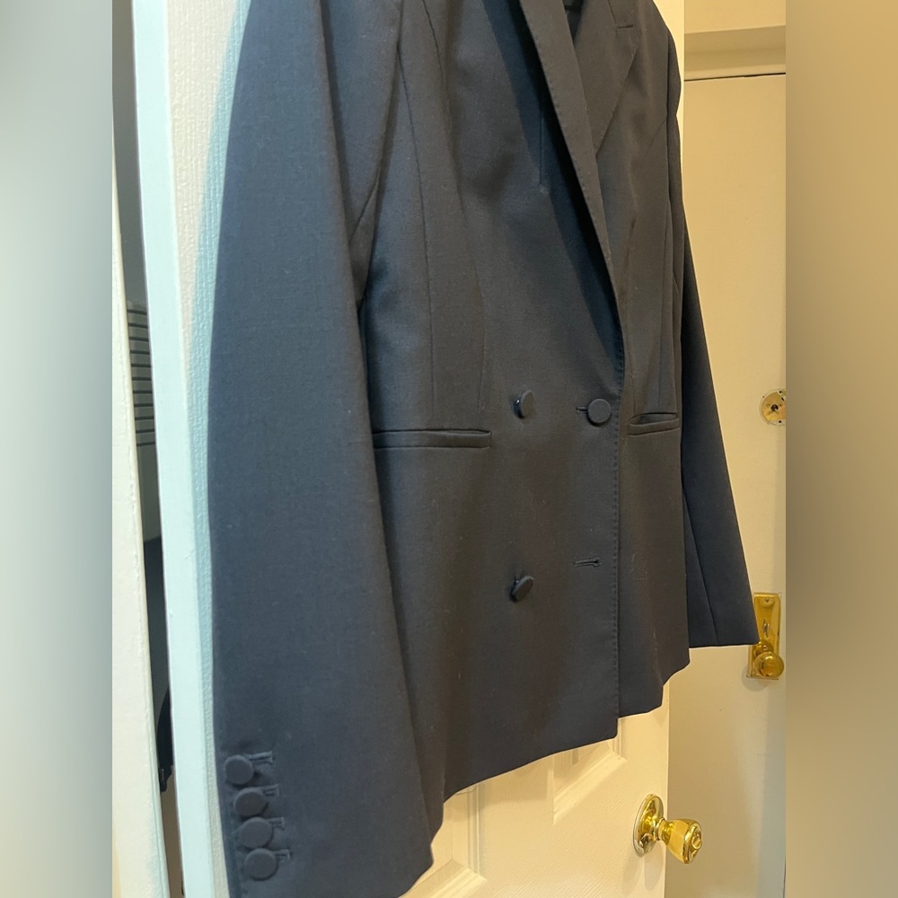 Reiss Navy Double-Breasted Women's Blazer - Picture 2 of 6